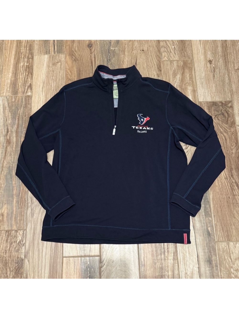Tommy Bahamas NFL Texans Montego Beach Half-Zip Sweatshirt